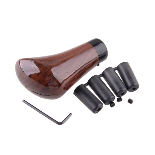 Walnut Car Shift Lever Handle Gear Head(Wood Grain) by buy2fix