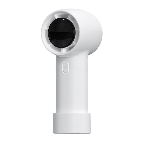 Outdoor Handheld Turbine Digital Display 100-Speed High-Speed Mini Fan, Color: White