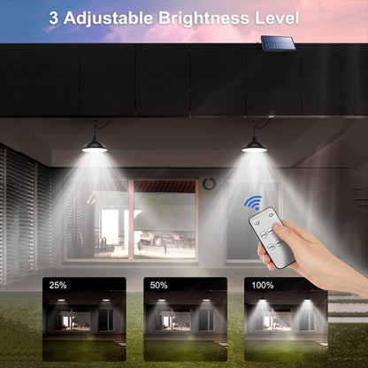 IP65 Waterproof Outdoor Solar LED Bulb Chandelier Indoor Lights, Spec: Single White Light no Remote - Solar Lights by buy2fix | Online Shopping UK | buy2fix