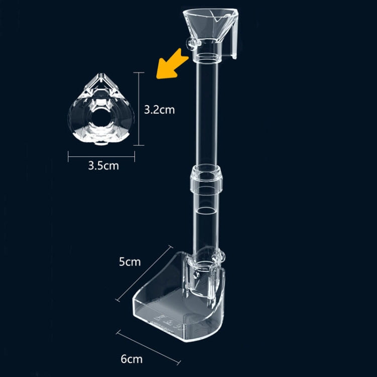 13-18cm Fish Tank Feeding Tube Acrylic Feeder Small Fish Feeding Tube - Feeders by buy2fix | Online Shopping UK | buy2fix