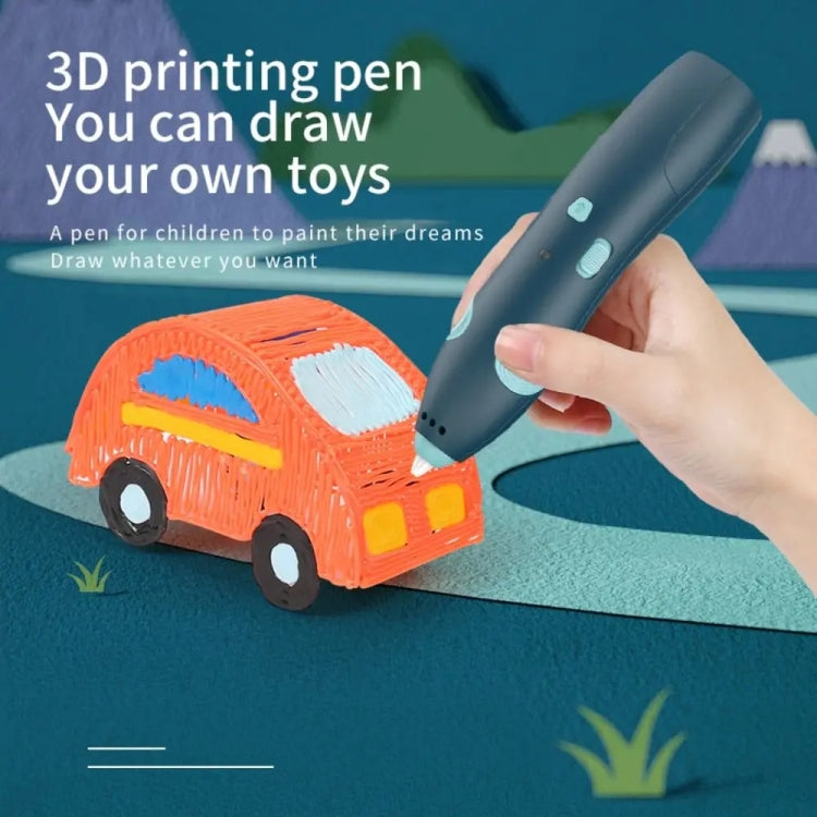 USB Charging Low-Temperature Wireless Graffiti Printing Pen Set Children DIY 3D Painting Pen(Purple) - 3D Printer by buy2fix | Online Shopping UK | buy2fix