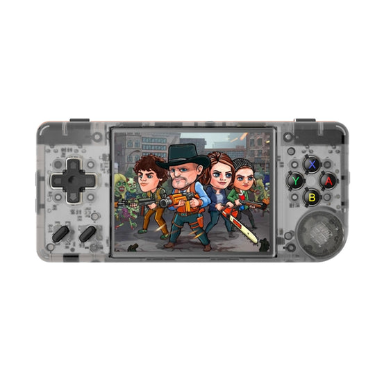 ANBERNIC RG28XX Retro Handheld Game Console 2.83-Inch IPS Screen Linux OS 64GB+128GB(Transparent Black)