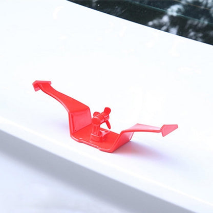 Car Mini Rear Wing Without Punching Decorative Stickers, Color: Red Without Wind Leaves - Decorative Strip by buy2fix | Online Shopping UK | buy2fix