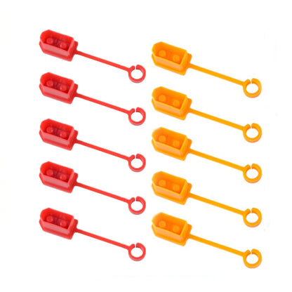 10pcs /Pack XT60 Lithium Battery Plug Protective Cover Plug Dustproof Anti-oxidation Insulation Cover(Yellow+Red) - Others by buy2fix | Online Shopping UK | buy2fix