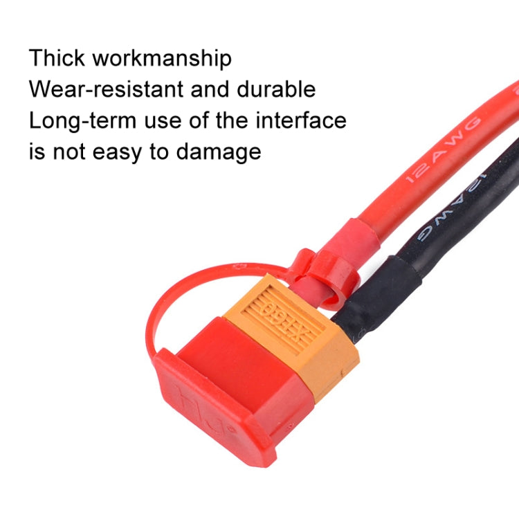 10pcs /Pack XT60 Lithium Battery Plug Protective Cover Plug Dustproof Anti-oxidation Insulation Cover(Red) - Others by buy2fix | Online Shopping UK | buy2fix