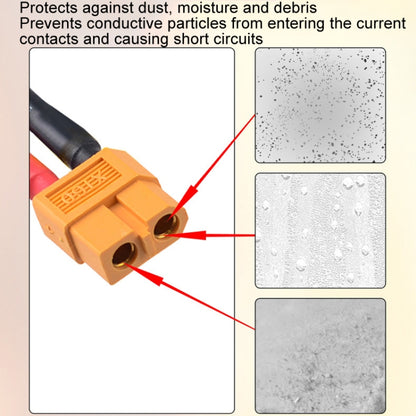 10pcs /Pack XT60 Lithium Battery Plug Protective Cover Plug Dustproof Anti-oxidation Insulation Cover(Yellow+Red) - Others by buy2fix | Online Shopping UK | buy2fix