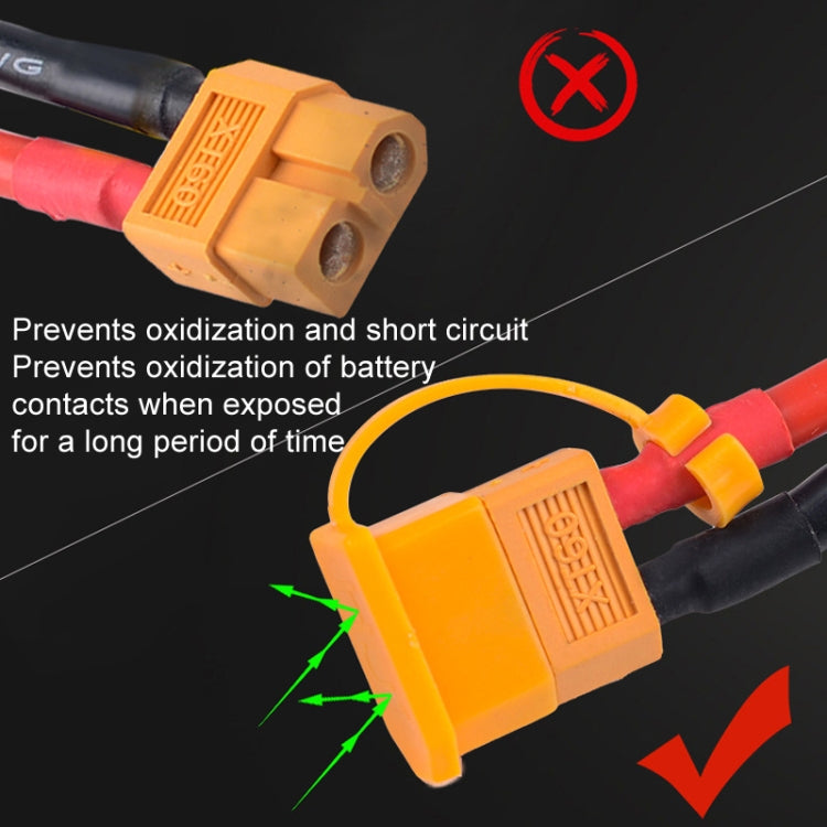 10pcs /Pack XT60 Lithium Battery Plug Protective Cover Plug Dustproof Anti-oxidation Insulation Cover(Yellow+Red) - Others by buy2fix | Online Shopping UK | buy2fix