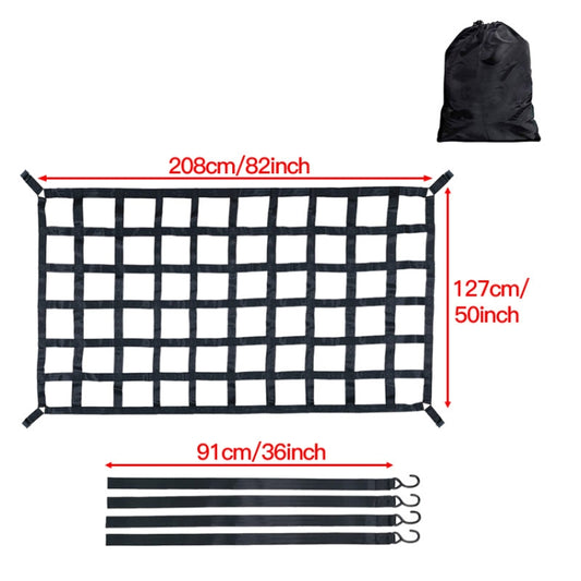 208x127cm Truck Bed Cargo Net Pickup Bed Netting Strap by buy2fix