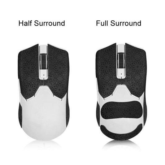 Snowflake Pattern Anti-slip Mouse Stickers For Razer Viper Ultimate Black Half Surround by buy2fix