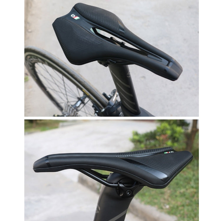 TOSEEK Bicycle Shock-absorbing Comfortable Widened Saddle(Black) - Bicycle Saddle by TOSEEK | Online Shopping UK | buy2fix