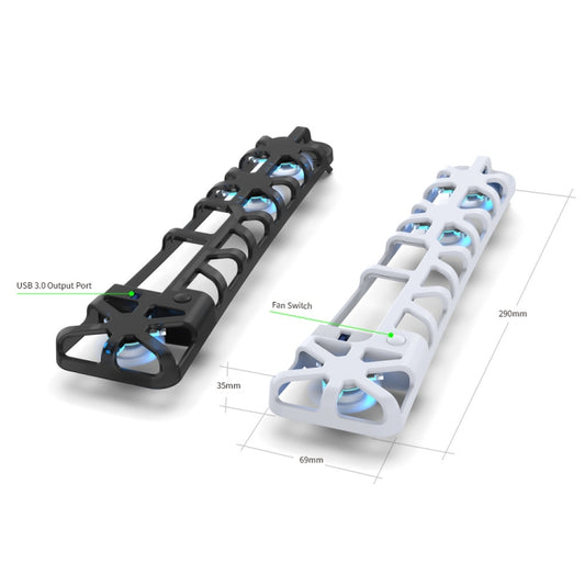 For PS5 Slim DOBE TP5-3538 Host Rear Blu-ray Fan Thermal Cooling Fan(White) by DOBE