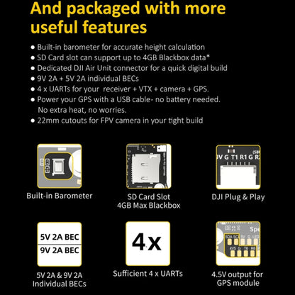 SpeedyBee BLS 50A 4-in-1 ESC 3-6S Lipo Barometer For RC Drone - Flight Controller by buy2fix | Online Shopping UK | buy2fix