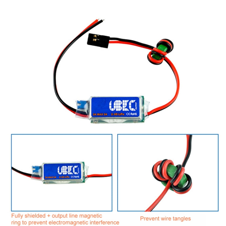 5V / 6V RC UBEC 3A Max 5A Lowest Full Shielding Antijamming Switching Regulator - Motor & Speed Controller by buy2fix | Online Shopping UK | buy2fix