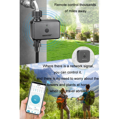 NADSTER US Plug Bluetooth WiFi Remote Automatic Timed Flower Watering Controller, Specification: Dual Outlet - Watering & Irrigation by NADSTER | Online Shopping UK | buy2fix