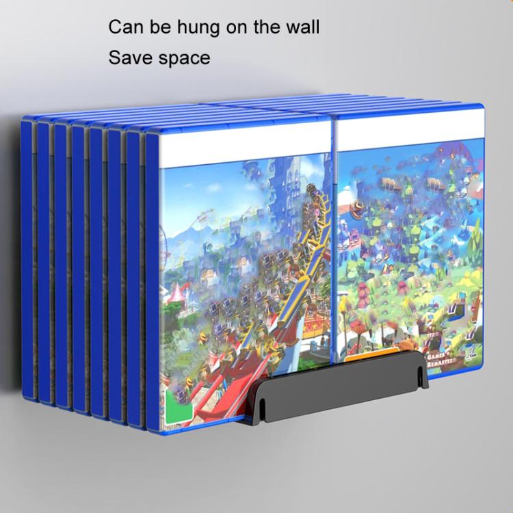 Game Disk Storage Stand Desktop Large Capacity CD Case(Black) by buy2fix