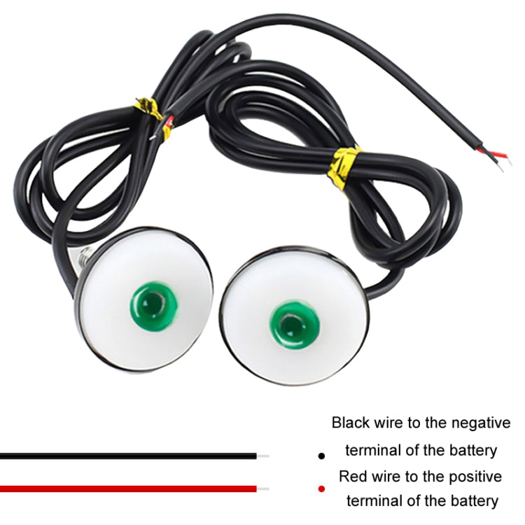 2pcs 23mm Motorcycle Eagle Eye Light Reverse Rearview Mirror Spotlight(White) - Eagle Eye Lamps by buy2fix | Online Shopping UK | buy2fix