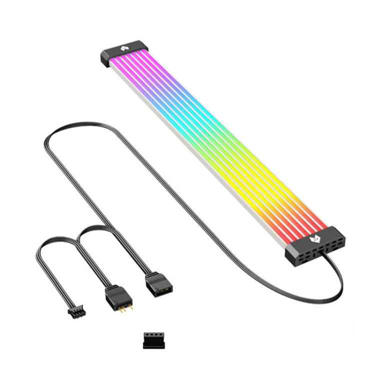 AOSOR AL300 Computer Glow Line ARGB Neon Cable Motherboard Chassis Light Strip Light Board Decoration(Black) by AOSOR