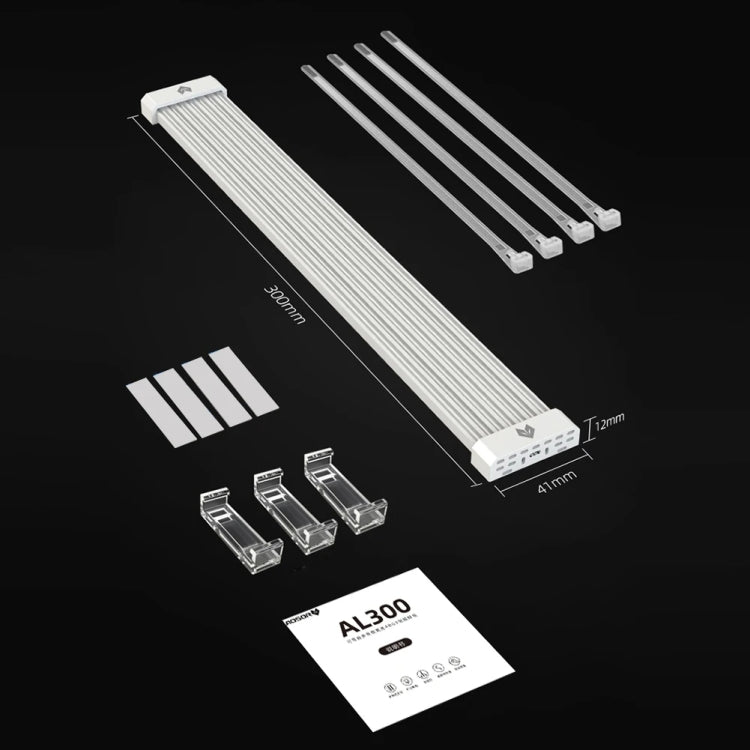 AOSOR AL300 Computer Glow Line ARGB Neon Cable Motherboard Chassis Light Strip Light Board Decoration(Black) by AOSOR