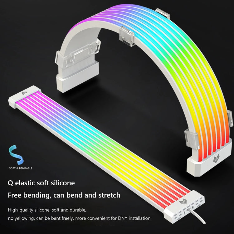 AOSOR AL300 Computer Glow Line ARGB Neon Cable Motherboard Chassis Light Strip Light Board Decoration(Black) by AOSOR