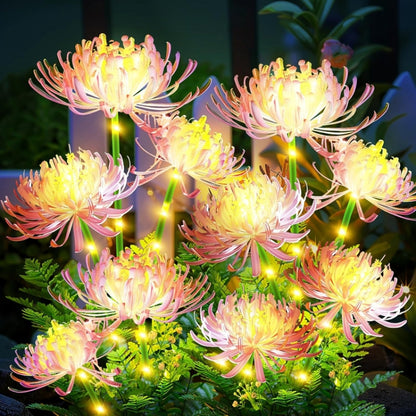 Solar Garden Decorative Lights LED Outdoor Glowing Petals Waterproof Ground Plug Ambient Lights(Flowers) - Solar Lights by buy2fix | Online Shopping UK | buy2fix