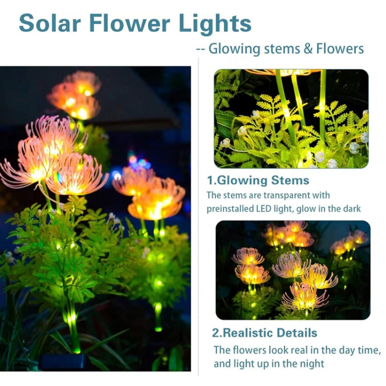 Solar Garden Decorative Lights LED Outdoor Glowing Petals Waterproof Ground Plug Ambient Lights(Flowers) - Solar Lights by buy2fix | Online Shopping UK | buy2fix