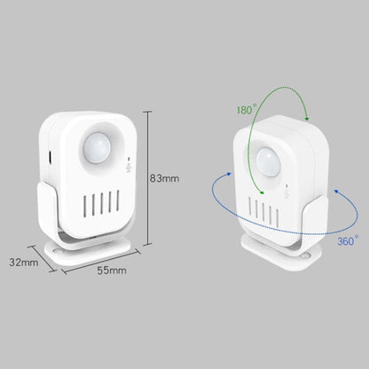 N911P Intelligent Infrared Sensor Recordable Doorbell Welcome Voice Prompt Loudspeaker by buy2fix