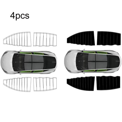 For Tesla Model 3 4pcs White Car Side Window Privacy Sun Protection Curtain - Window Foils & Solar Protection by buy2fix | Online Shopping UK | buy2fix