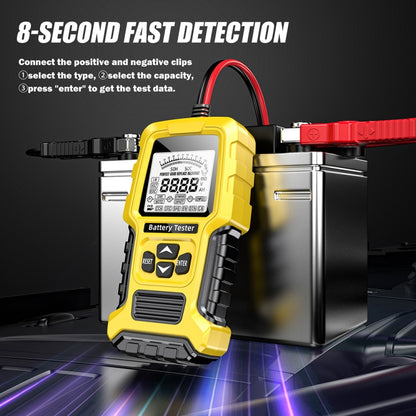 FOXSUR 12V/24V Automotive Lead-acid Battery Internal Resistance Rapid Analyzer(Yellow) - Electronic Test by FOXSUR | Online Shopping UK | buy2fix