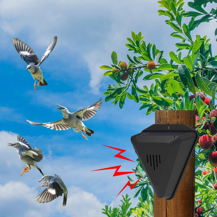 N911Q Solar Bird Repeller Orchard And Fish Pond Animal Repellent(Black) - Outdoor Insect Repellent by buy2fix | Online Shopping UK | buy2fix