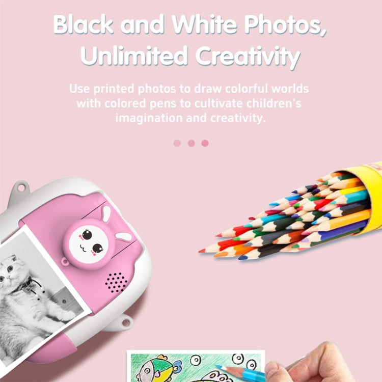 A19B 2.0-Inch 720P HD Reversible Camera Cartoon Children Mini Digital Printing Camera(Pink) - Children Cameras by buy2fix | Online Shopping UK | buy2fix