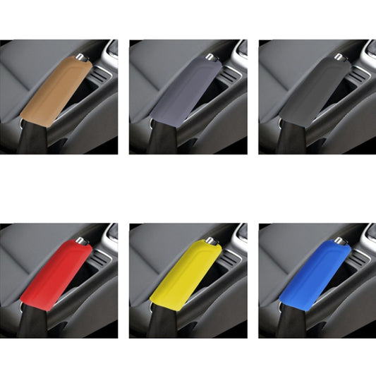 Automotive Silicone Manual Automatic Shift Lever Protective Cover, Size: Handbrake Yellow by buy2fix