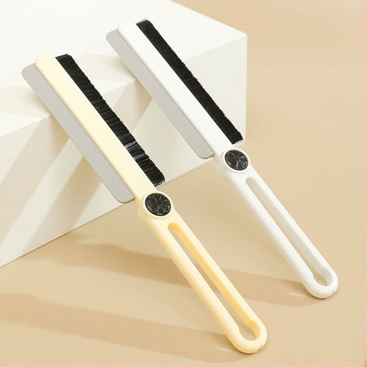 Household Multifunctional Crevice Brush Bathroom Long Handled Groove Cleaning Brush(White) by buy2fix