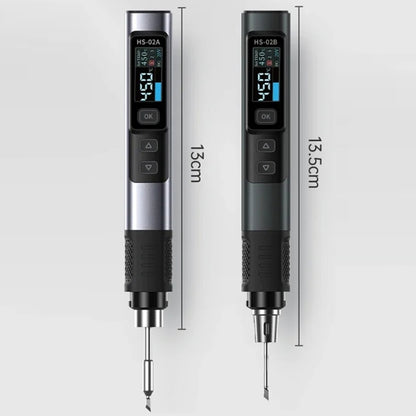 FNIRSI Portable Constant Temperature Soldering Iron Set, Model: HS-02A Standard-B Round Tip - Soldering Iron Set by FNIRSI | Online Shopping UK | buy2fix