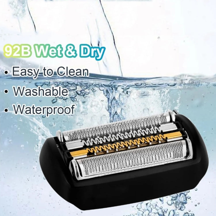 For Braun  Series 9 Electric Shaver Replacement Blade Gold Foil Style 92B Without Text - Shavers Parts by buy2fix | Online Shopping UK | buy2fix