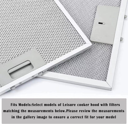 2pcs 10.2 x 12.5 Inch Range Hood Filter 5-Layer Aluminum Mesh Hood Grease Filter by buy2fix