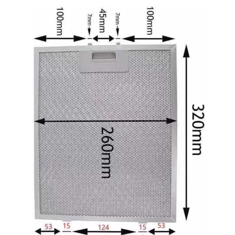 2pcs 10.2 x 12.5 Inch Range Hood Filter 5-Layer Aluminum Mesh Hood Grease Filter by buy2fix