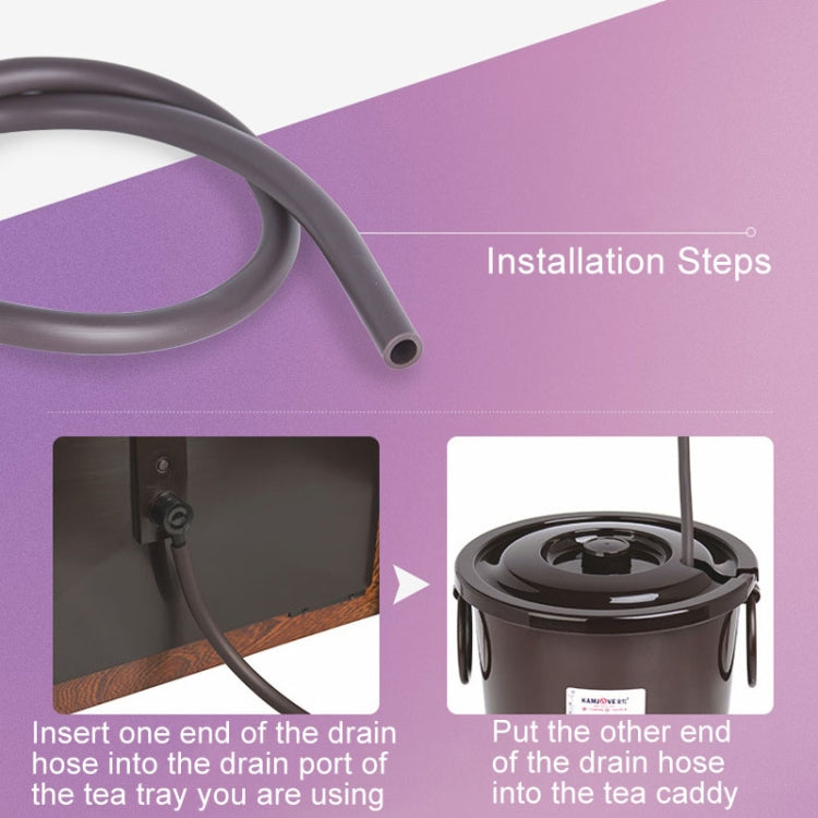 KAMJOVE 83cm Tea Tray Drain Hose Tea Table Water Outlet Tube(Dark brown) - Drinking Tools by KAMJOVE | Online Shopping UK | buy2fix