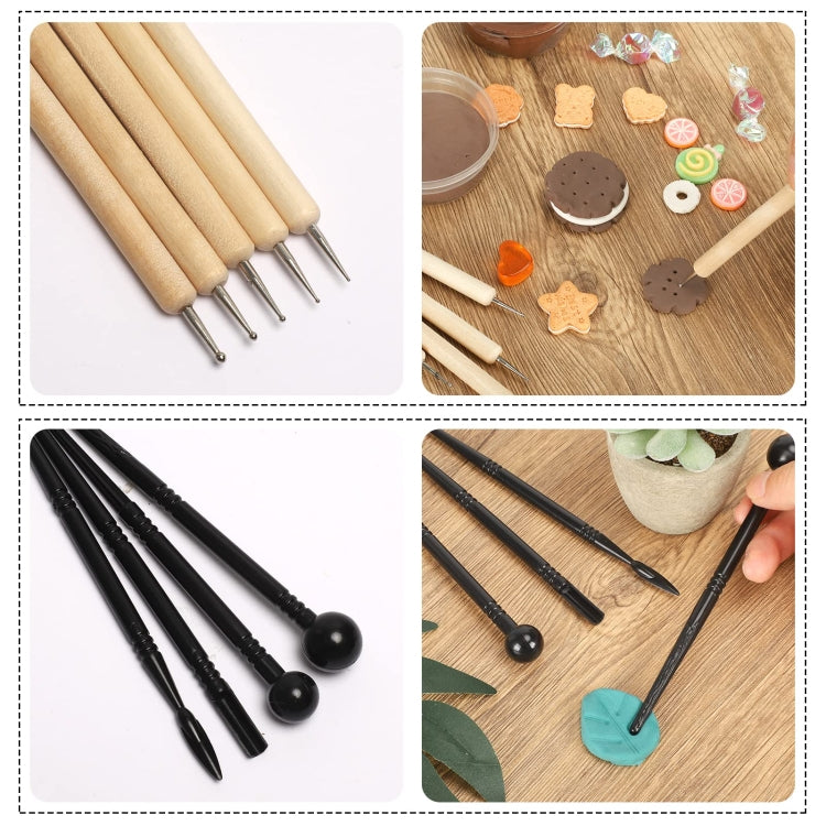 42 In 1 Clay Tools Kit Ceramics DIY Clay Sculpting Tools for Pottery Craft, Baking, Carving by buy2fix