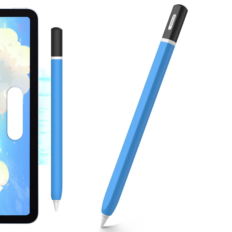 For Apple Pencil 2 AhaStyle JY16-2 Silicone Case Retro Non-slip and Anti-drop Pen Cover(Midnight Blue) - Pencil Accessories by AhaStyle | Online Shopping UK | buy2fix