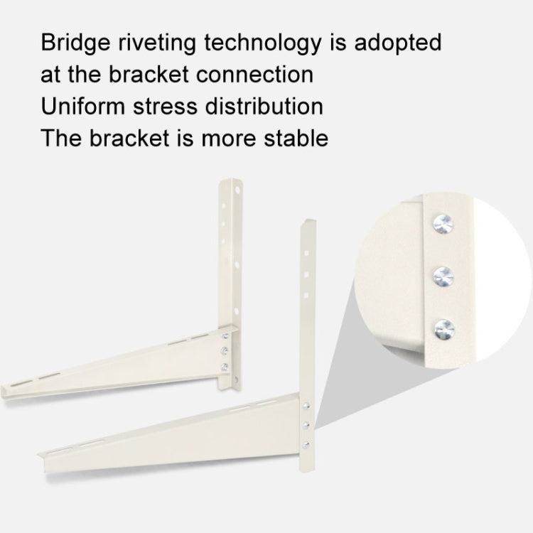 AC1512 1-2HP Thickened Cold Rolled Steel Air Conditioner Outside Unit Bracket Universal Air Conditioner Wall Mount Support - Air Conditioning & Accessories by buy2fix | Online Shopping UK | buy2fix