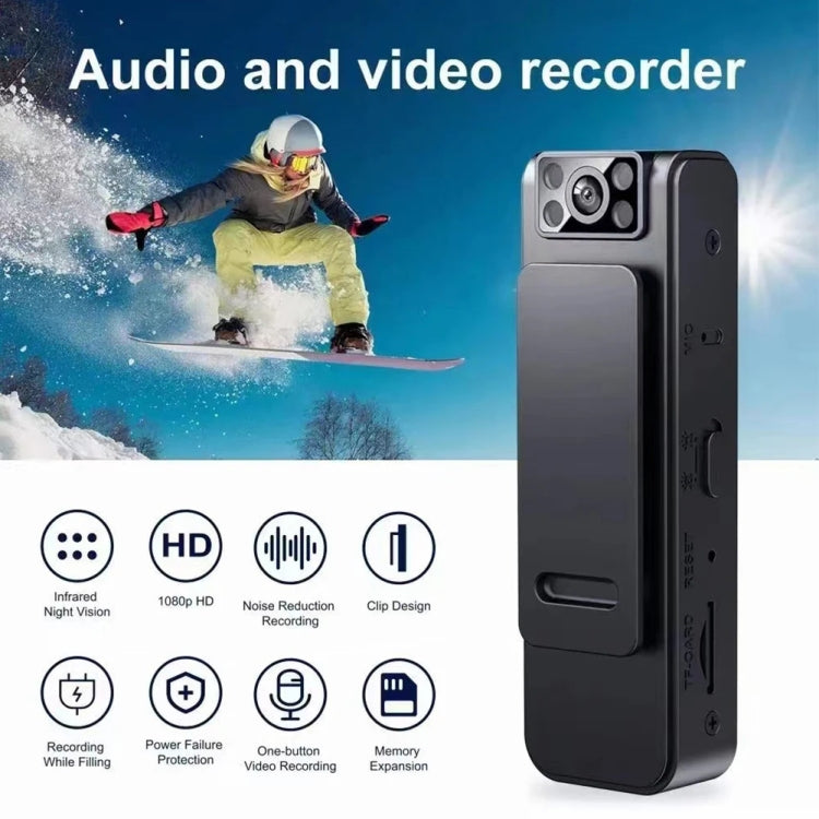 L8 WIFI Version 1080P Video Recorder 130 Degree Wide Angle Lens Camera With Back Clip Infrared Night Vision by buy2fix