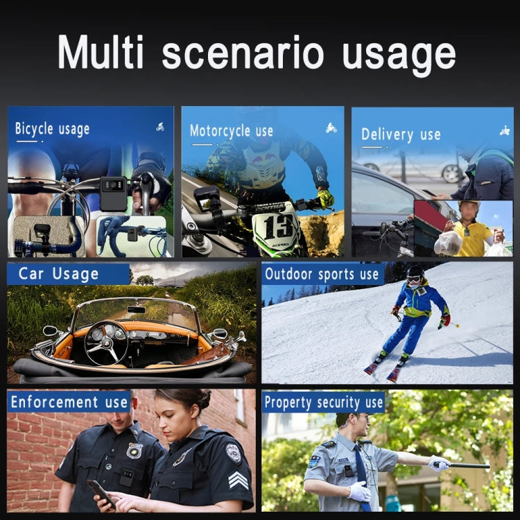 L9 2K WIFI Version 2.0 Inch IPS Screen Video Recorder With Back Clip IP65 Waterproof Mini Camcorders by buy2fix
