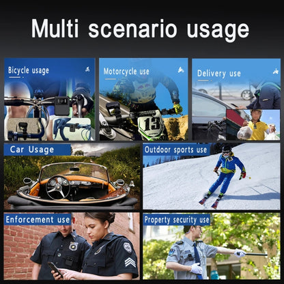 L9 1080P 2.0 Inch IPS Screen Video Recorder With Back Clip IP65 Waterproof Mini Camcorders by buy2fix