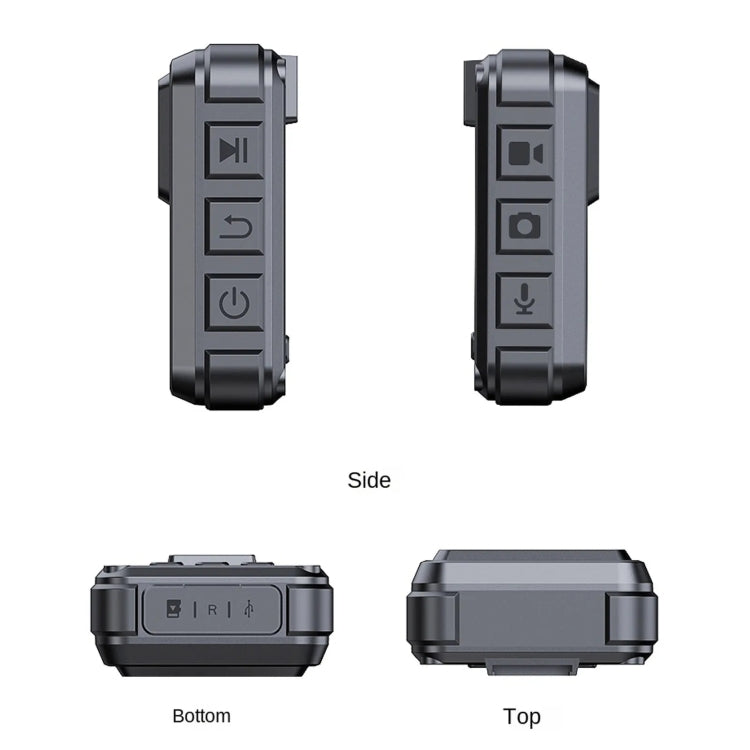 L9 1080P 2.0 Inch IPS Screen Video Recorder With Back Clip IP65 Waterproof Mini Camcorders by buy2fix