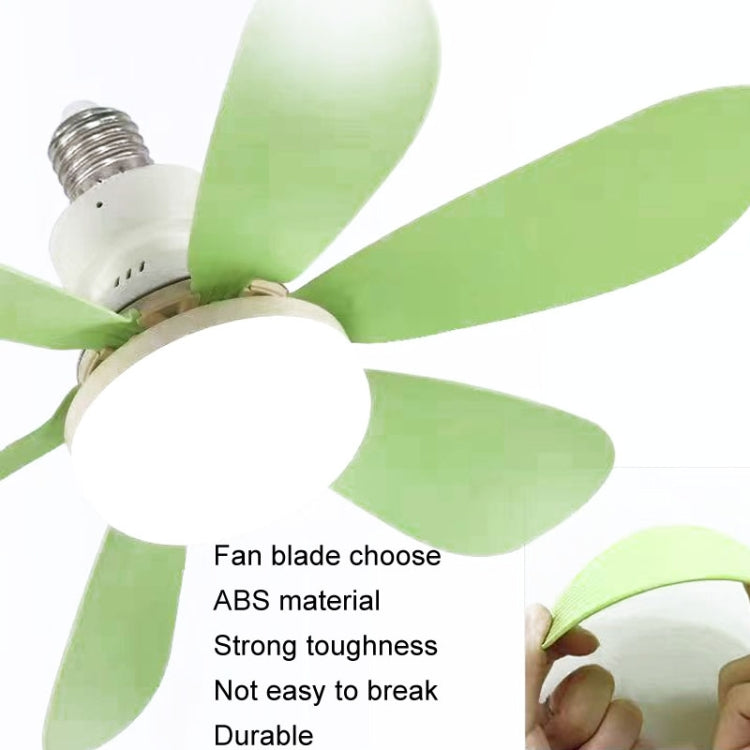 Home Small Fan Light E27 Snail Mouth Suspension Fan Lamp, Size: 520x185mm 40W Matcha Green(Remote Control Without Base) - Electric Fans by buy2fix | Online Shopping UK | buy2fix