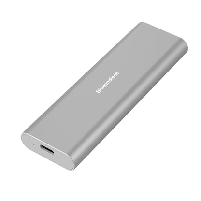 Blueendless M2815SN M.2 Dual Protocol Type-C 3.1 Mobile Hard Disk Box Laptop External SSD(Silver) - HDD Enclosure by Blueendless | Online Shopping UK | buy2fix
