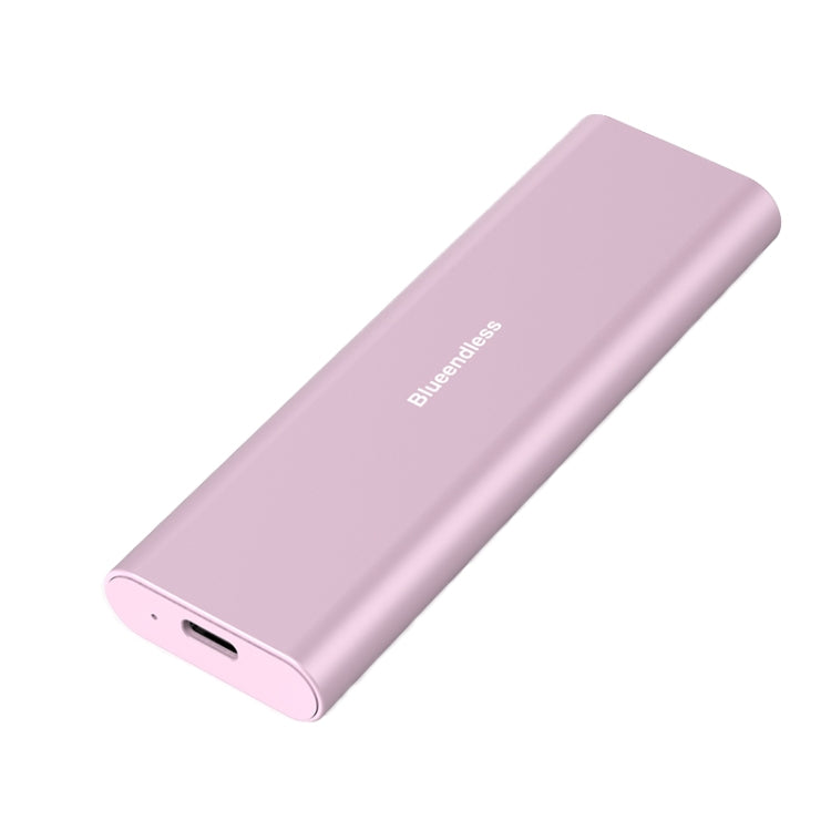 Blueendless M2815SN M.2 Dual Protocol Type-C 3.1 Mobile Hard Disk Box Laptop External SSD(Pink) - HDD Enclosure by Blueendless | Online Shopping UK | buy2fix