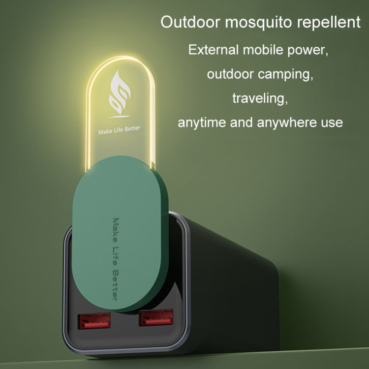 USB Ultrasonic Mosquito Repeller Household Smart Mosquito and Mite Repellent Nightlight(Black) - Repellents by buy2fix | Online Shopping UK | buy2fix