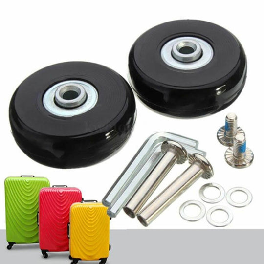 43mm x 18mm Luggage Suitcase Replacement Wheels Low Noise Spinner Wheels