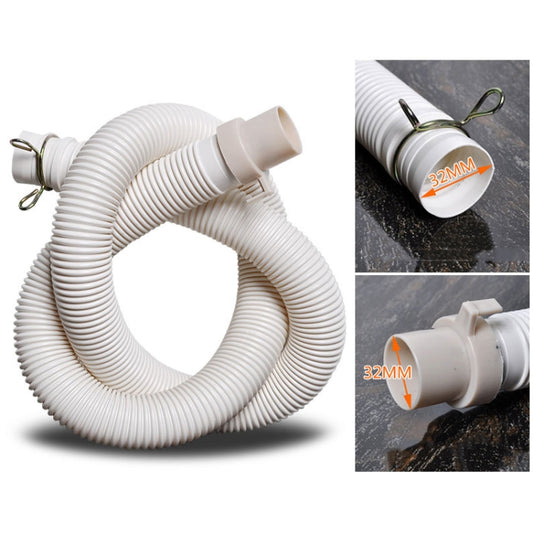 2m Diameter 32mm Extended Drain Hose for Washing Machine / Kitchen Basin / Bathtub by buy2fix